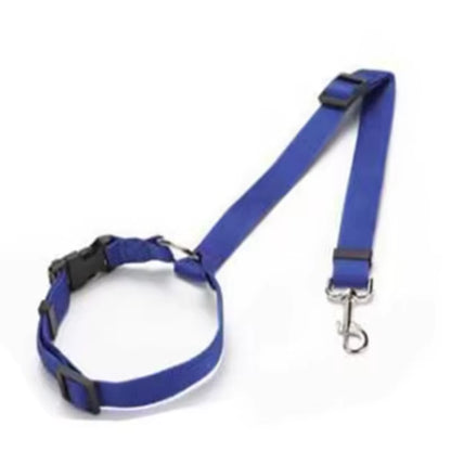 Solid Color Pet Car Seat Belt Nylon Lead Leash Backseat Safety Belt Adjustable Dogs Harness Collar Pet Accessories